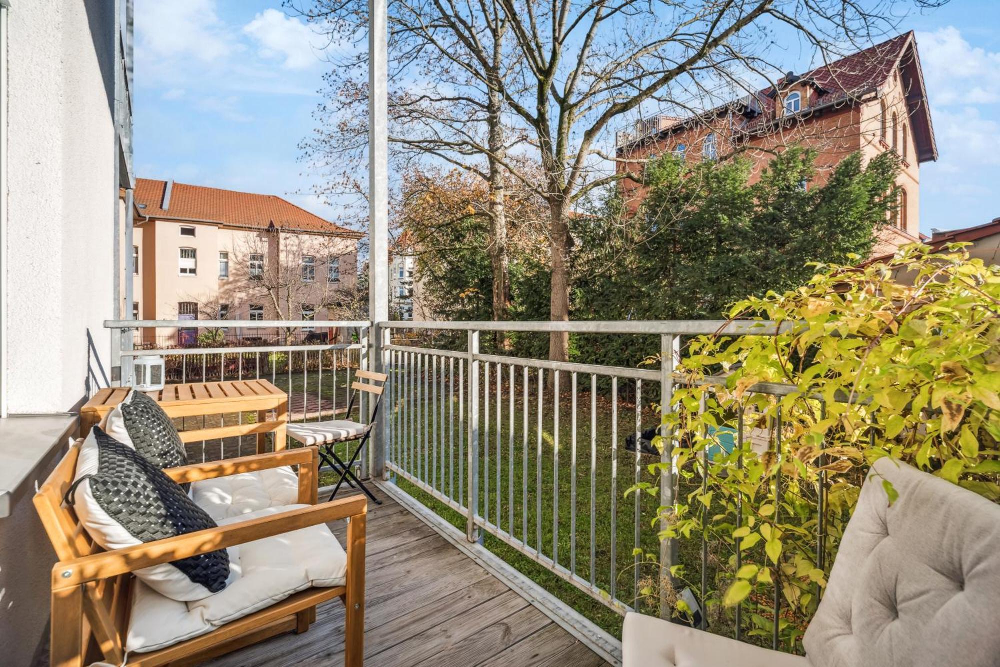 Appartamento Roby-Erfurt Hbf-Nah, Balkon Esterno foto